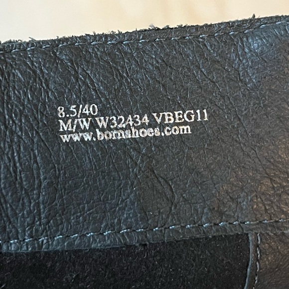 Børn genuine leather heeled moto ankle boots, women’s size 8.5 - Picture 11 of 15